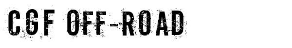 CGF Off-Road font preview